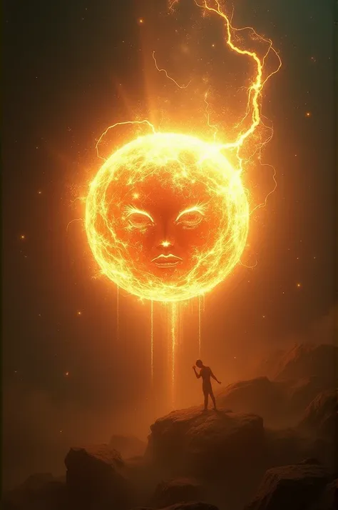 Character of intense ball of light with face