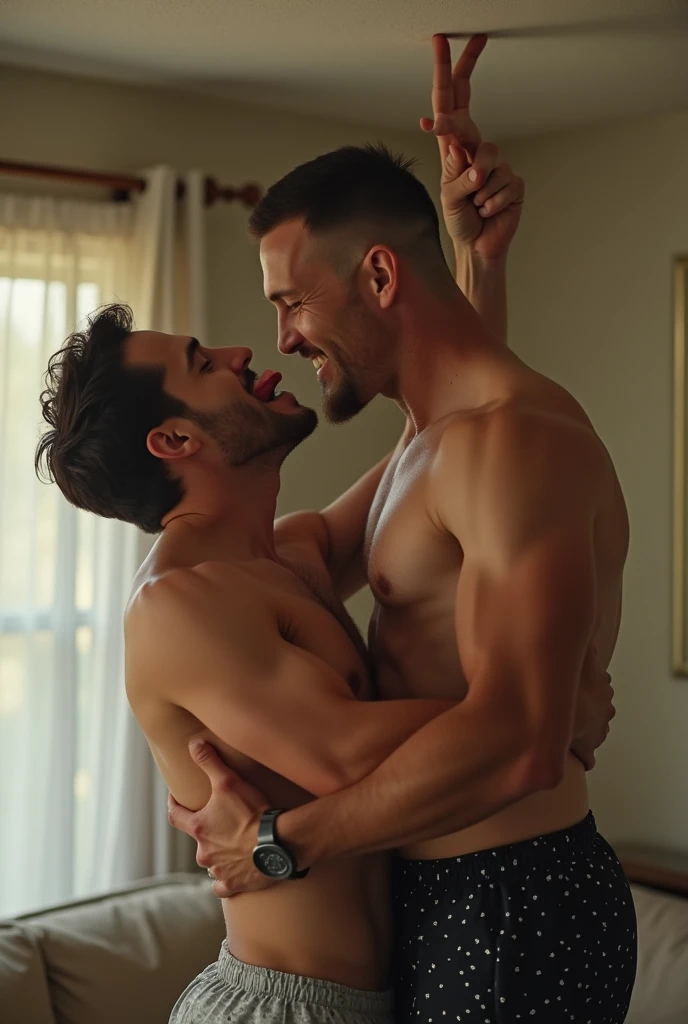 Chris evans sucking another mans willy on the couch. Realistic 4k Realism size difference head reaching on the ceiling size difference growing size Cracks the ceiling wearing tank top wearing swimming trunks size height difference kiss tall adult male clos...