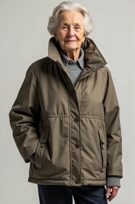 Adaptive clothing jacket for old people 