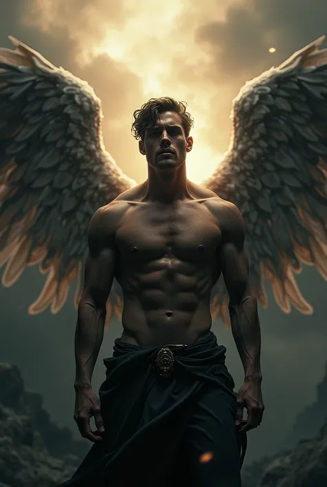 A fallen angel in the form of a man, to be exact like lucifer 