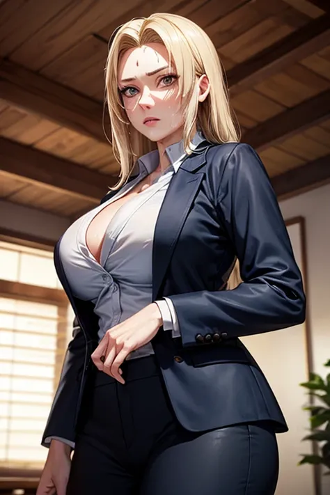 masterpiece, Highest quality,  (Unreal Engine), reality, Super Resolution,  Very detailed, Complex, colorful, Clear images, Sharp focus, Digital Blending, 

One Woman, Senju Tsunade, Tsunade, Mark on the forehead, Big Breasts, Saggy breasts, Butt, Perfect ...