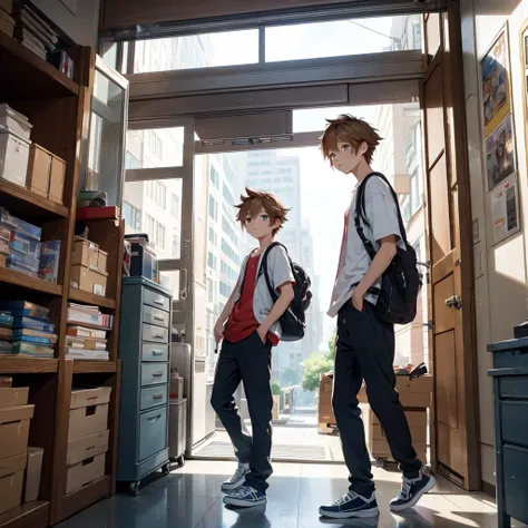 Sora, a boy, moves to study in a big city.