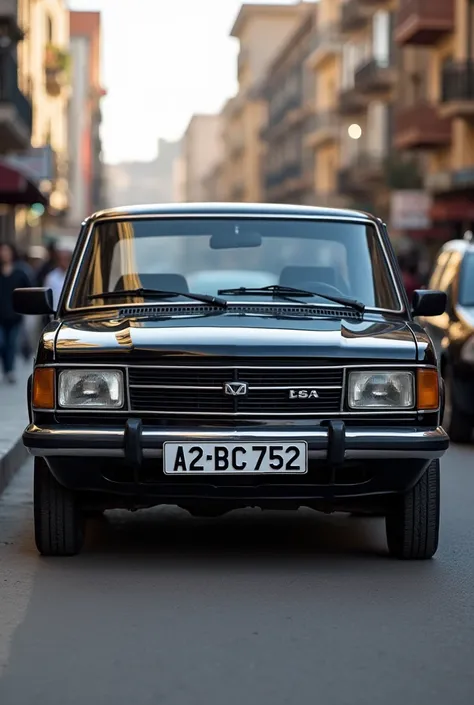 Lada vaz 21011 1981 model car black Azerbaijan Baku license plate number 52-BC- 752 The previous one of the license plate number is Az, let it be white. If it is written Az, let it be black. 