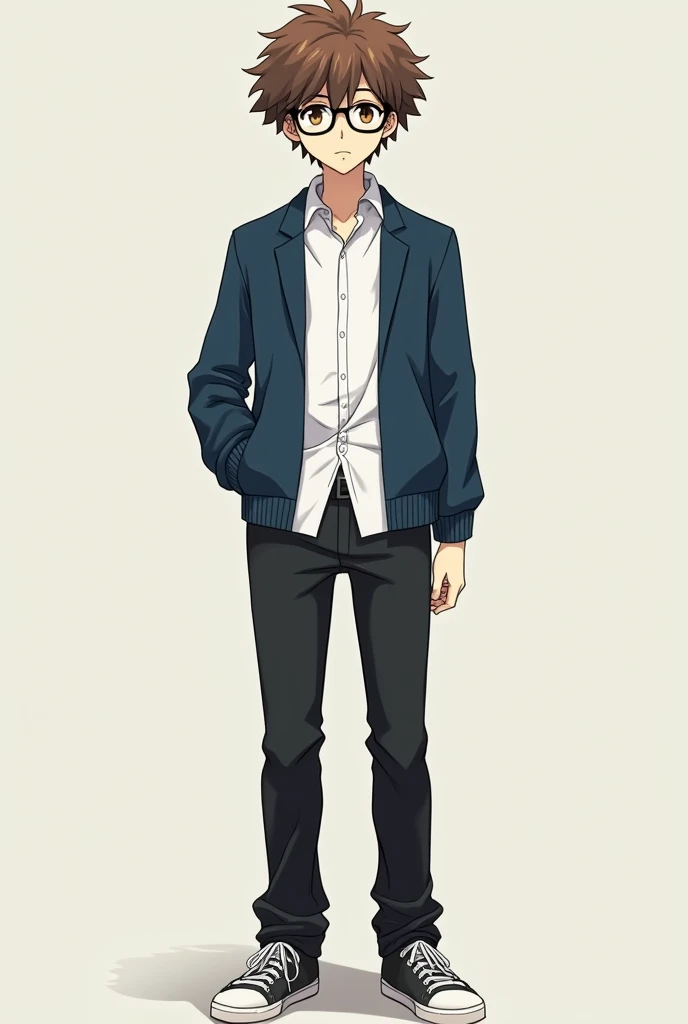 Senpai is a very tall, gangling, and angular build high schooler with a well-defined chin and curly, "fluff-like" brown hair, often compared to a sheeps fleece.[13] He has an extremely pale and delicate complexion - so much that he gets sunburnt easily[14]...