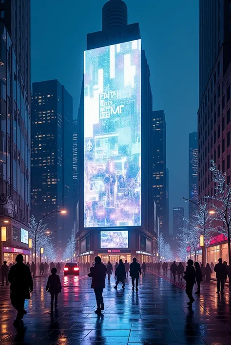 A street LED screen 