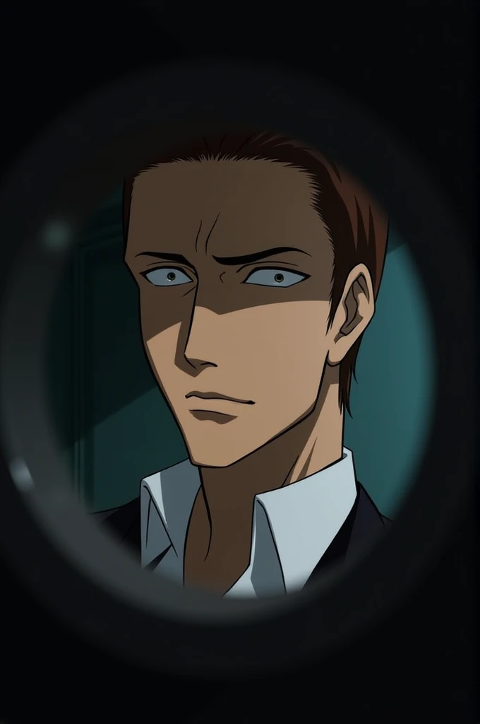 Aizen looking through your peephole