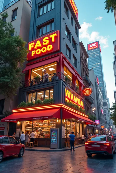 Fast food business in Mexico City buildings