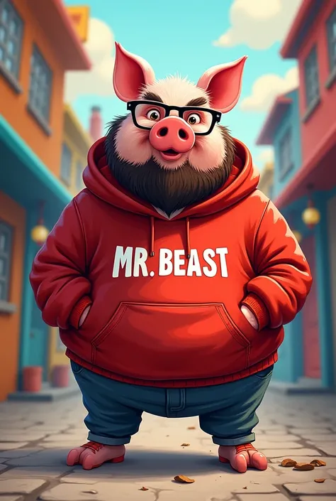 Mr. Beast as a pig