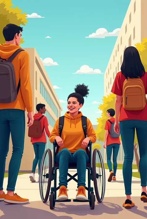 You are required to make a post on “Promoting inclusivity of the
specially-abled on
campus.
”
