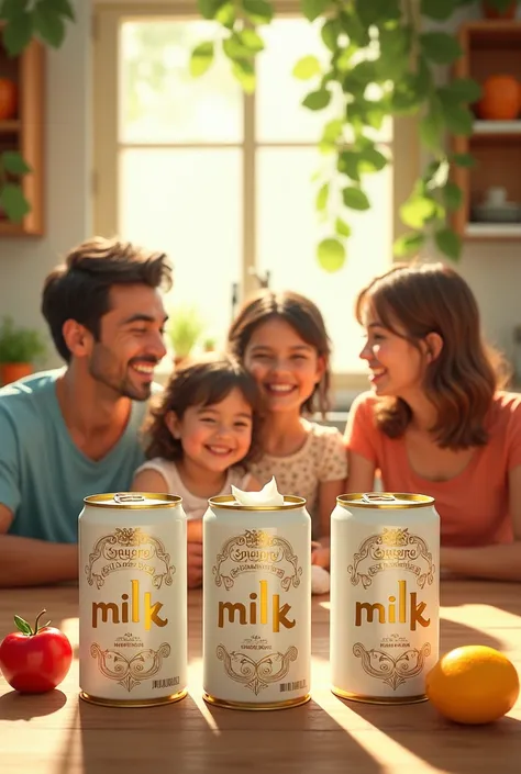 advertising poster about canned milk