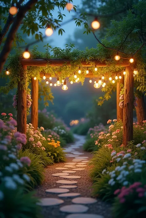 String lights for outdoor gardens