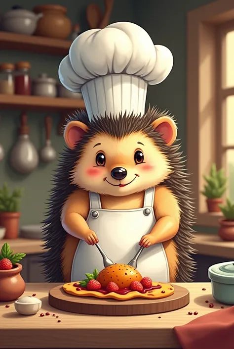 hedgehog chef 2D