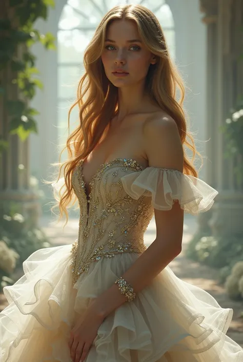 Sydney sweeney in fairytalw dress