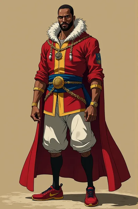 Create Vasco da Gama&#39;s uniform sponsored by Nike&#39;s Jordan in the anime One Piece style 