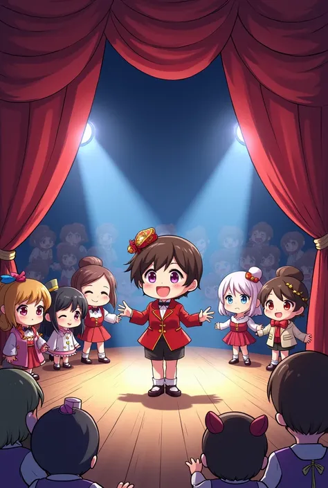 Theater, acting, chibi anime