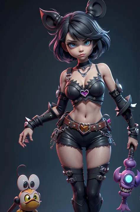 monstros estilos kingdom hearts, baseados em animais,3d style, shadown monster, demons, darkness monster, rayman legends, mickey mouse character style, girl and body, kingdom hearts, malhas leves e quentinhas, cores quentes e alegres, portando espada magic...