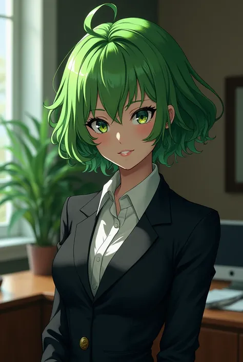 Tatsumaki in one punch man,in married suit