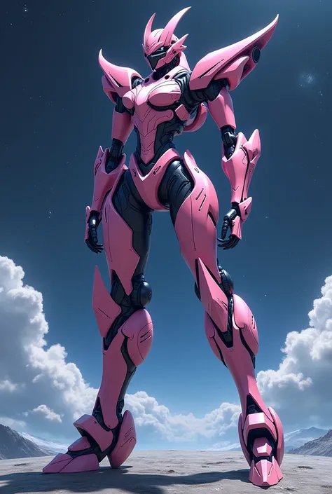 anime, Giant Robot, Curved,  Beast Mode, Captain Earth, Thin legs,  Full body image of a female super robot, Simple Background,universe, 