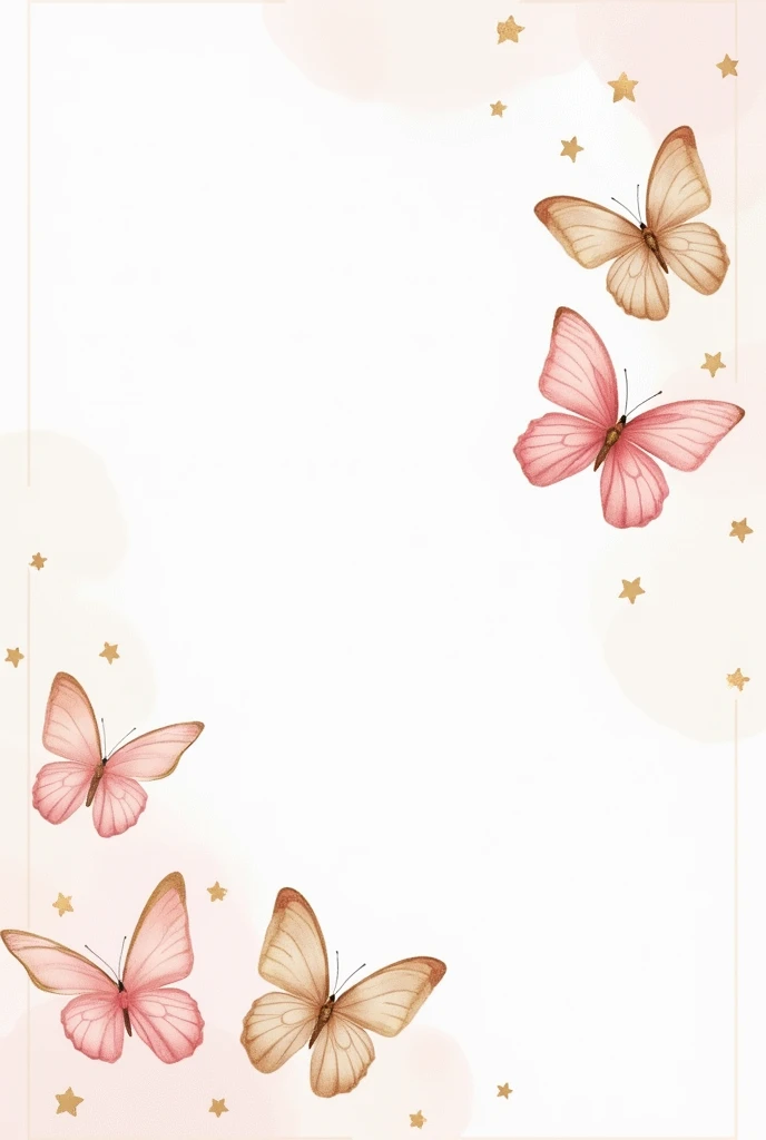 Baby shower invitation for girls,with butterflies,it must be very chic and simple