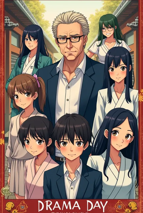 I need a poster of "drama day" Kamagura family prime video legalzinho and realistic informative Japanese