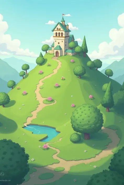 Create a simple hill for a village character named Nebula