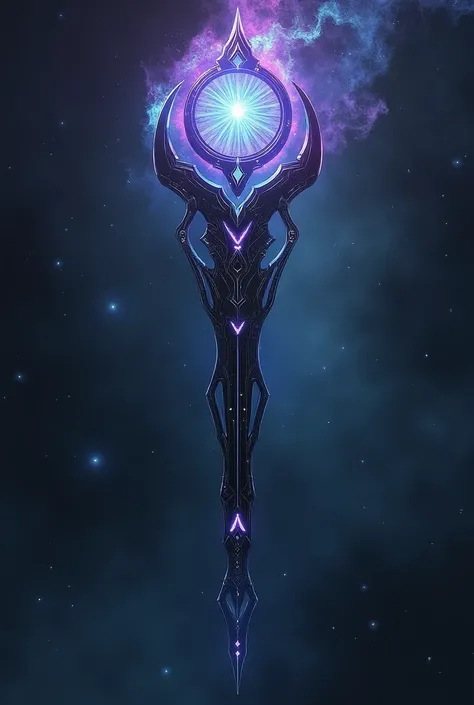 Create a simple-to-make scepter for a villain character named Nebula