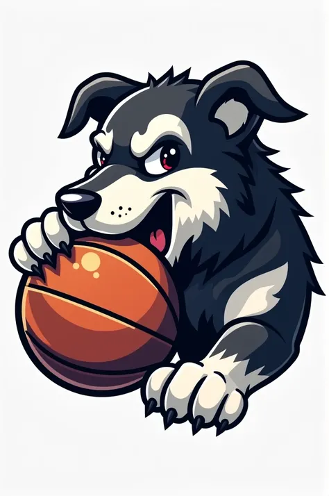 sports logo dog with a ballsports logo dog with a ball