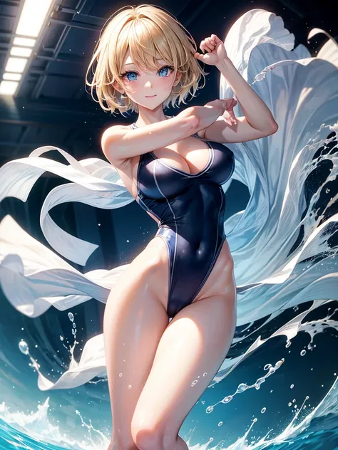 Anime style, super fine illustration, super clear illustration, highly detailed, beautiful detailed, super pale tone image, super delicate illustration, super calm & static image, static representation, gentle expression, 8k, pretty 1girl with blonde strai...