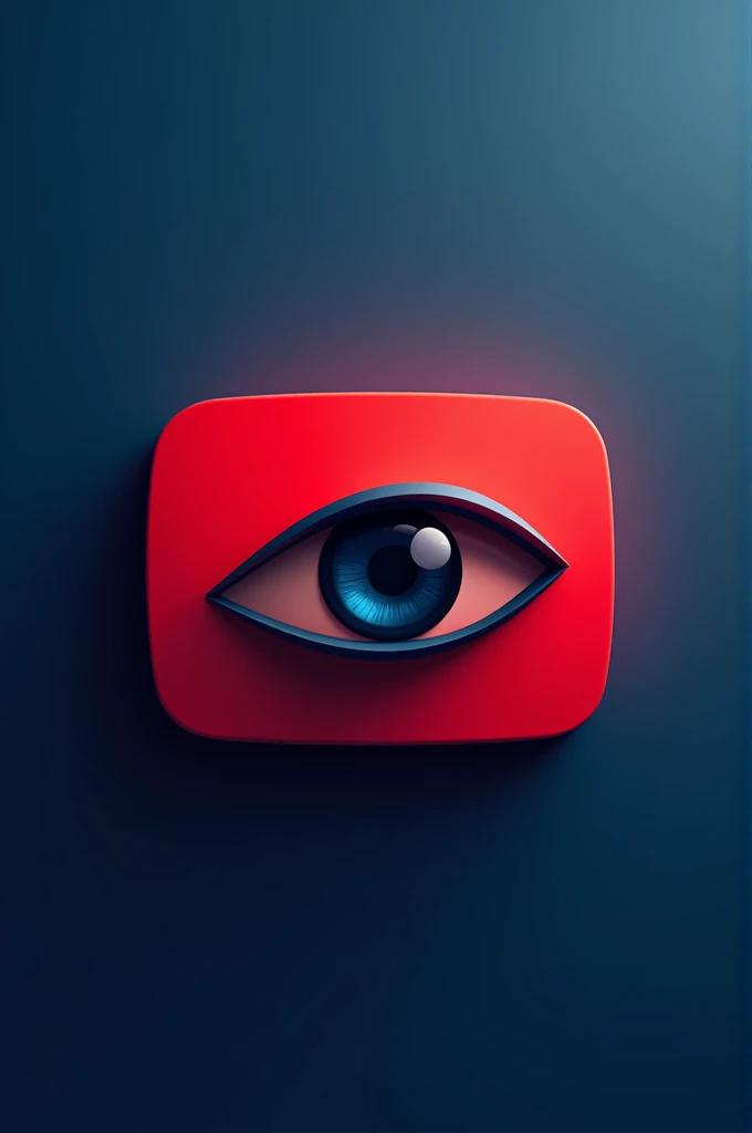 Square shape, YouTube logo with eye and LAW advocate symbol in blue colour red colour