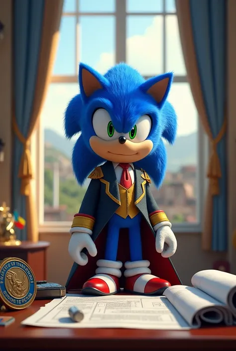 Sonic becoming the president of Brazil and diverting funds to open a cemetery 