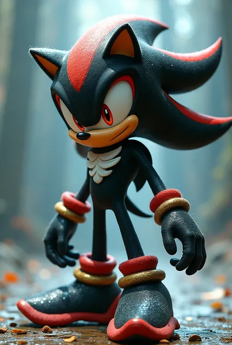 Makes Shadow the Hedgehog out of carpet dolphins