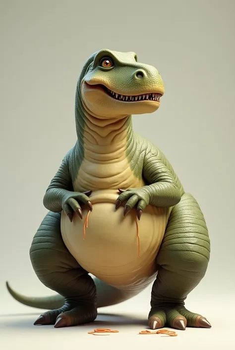 Dinosaur with big, fat legs and diarrhea