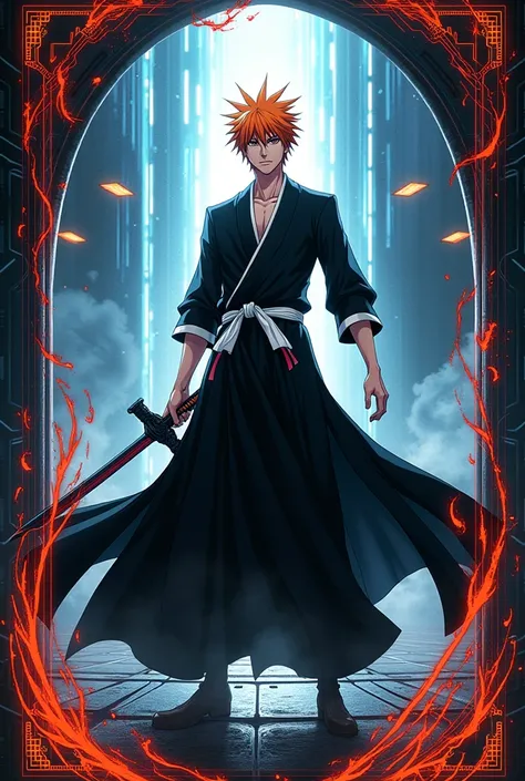 Bleach TCG card game, With Technic, Power and Speed, Ichigo Kurosaki, Card