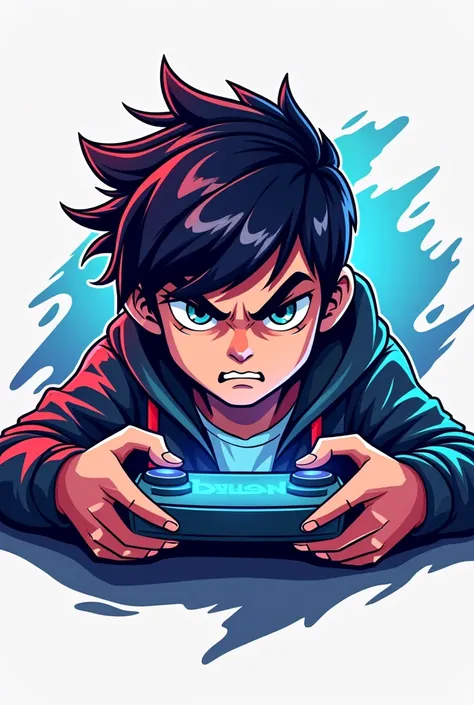 Logo of a boy gamer with the name Dylan 