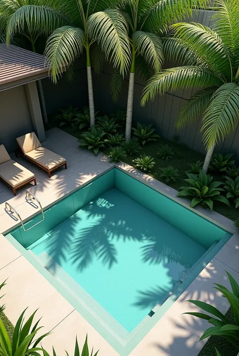 A small square swimming pool 