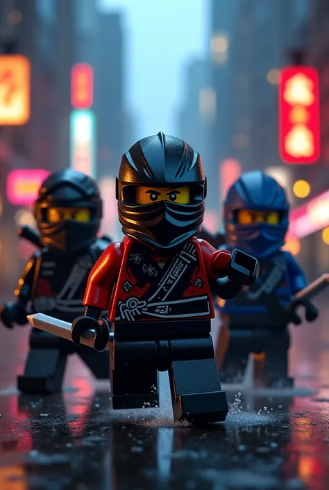 3 lego ninjas