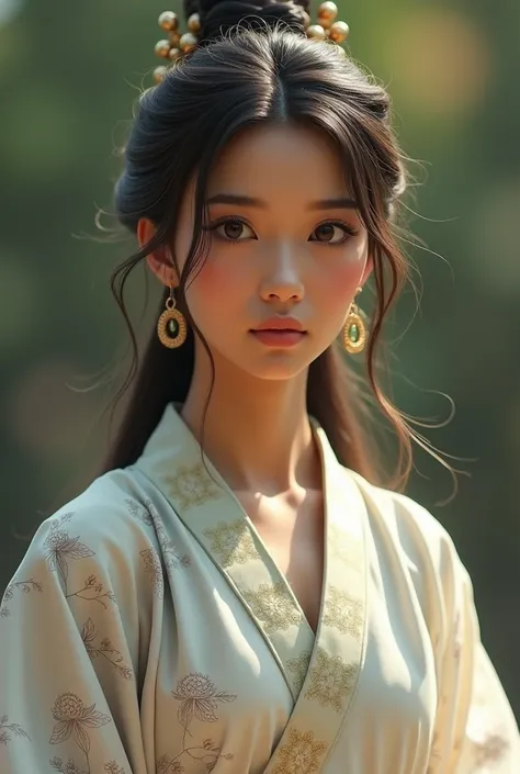 (photorealism:1.2), an Indian women in hanfu