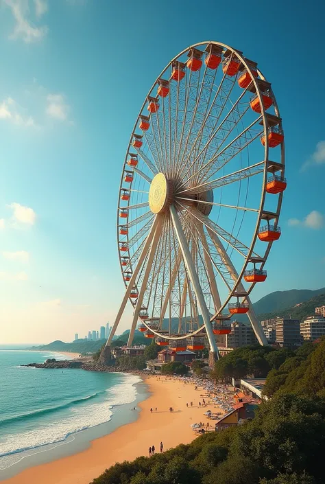 Giant wheel panoramic Camboriú beach 