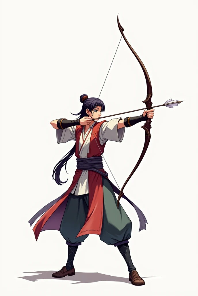 Archer arrow white background no people straight anime 2d