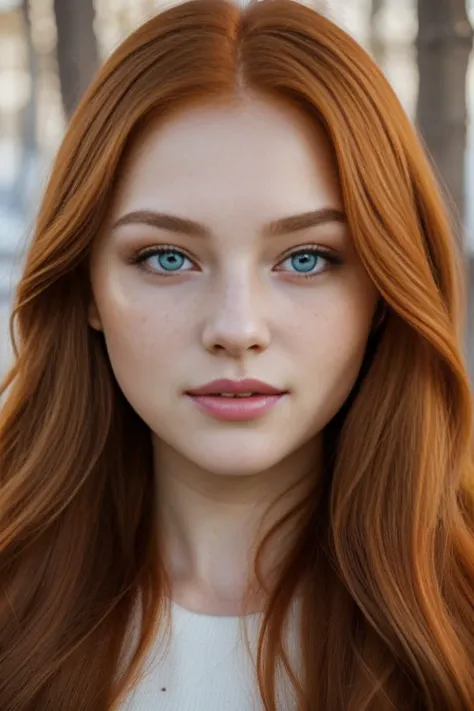 (((ginger hair))):1.2, 1girl inspired by vampire legend, long hair, blue eyes, beautiful, gorgeous, pale hair, detailed backgrou...