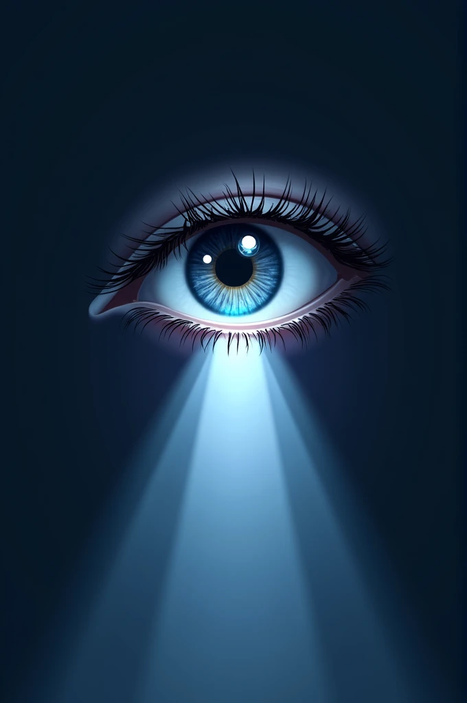 Logo of an eye with a spotlight