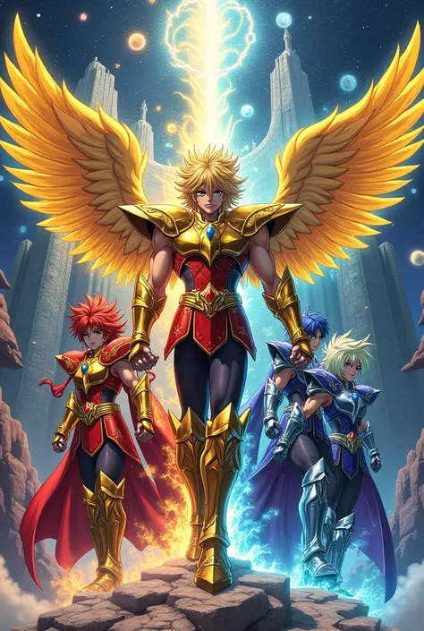 Epic image of Saint seiya in anime vs manga