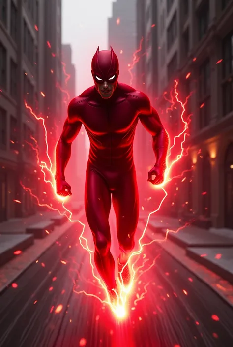 Villain speedster red flashes