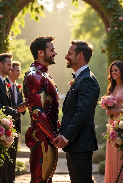 tony stark and stave roger married 