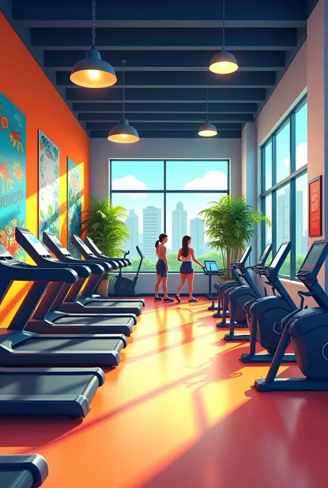 image of a simple neighborhood gym open to the public




