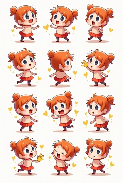 chibi girl emotes