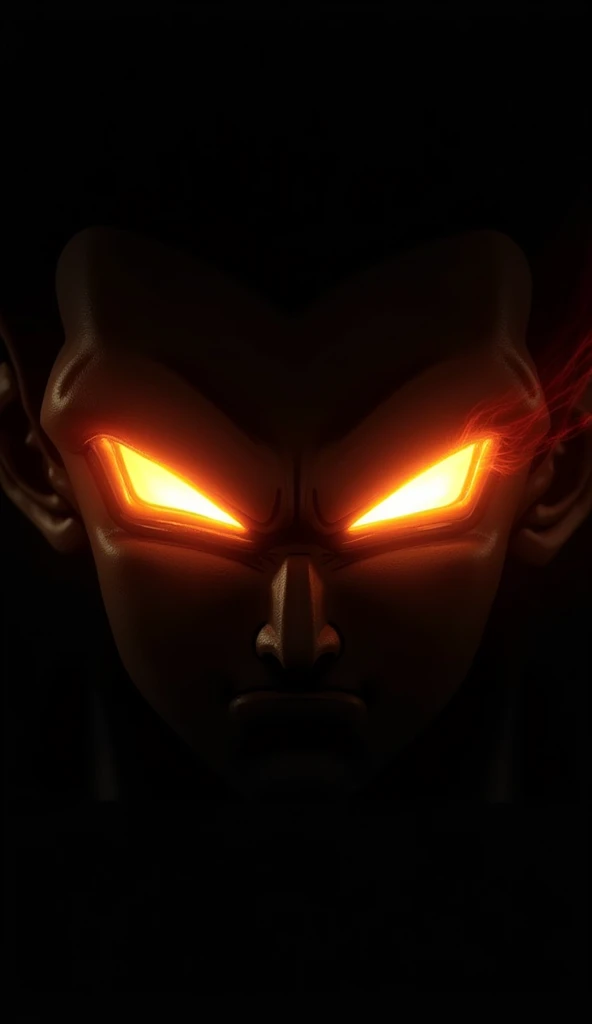 Only glowing fierce Saiyan eyes wallpaper in dark black background only eyes