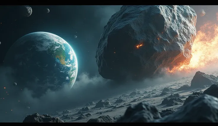 Asteroid destroy the earth 