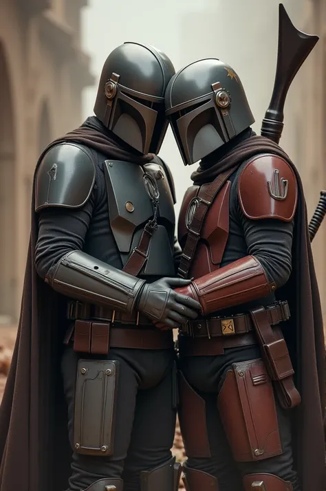 Star Wars Mandalorian being penetrated by another Mandalorian with a big ass