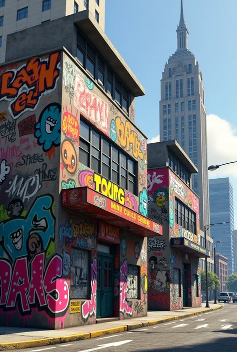 Gta5 German radio stations sprayed with graffiti 